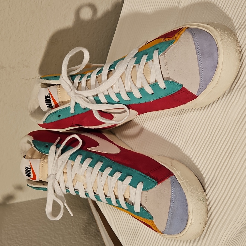 Nike Suede Colorful High-Top Sneakers